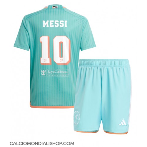 Maglie da calcio Inter Miami Lionel Messi #10 Terza Maglia Bambino 2024-25 Manica Corta (+ Pantaloni corti)